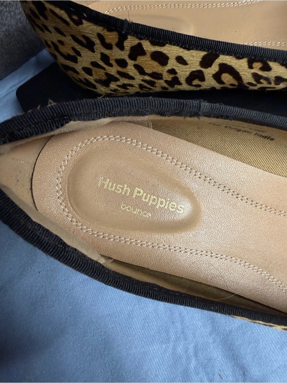 Hush Puppies Leopard Tassel Pointed Flats - Yellow & Black - Picture 10 of 11